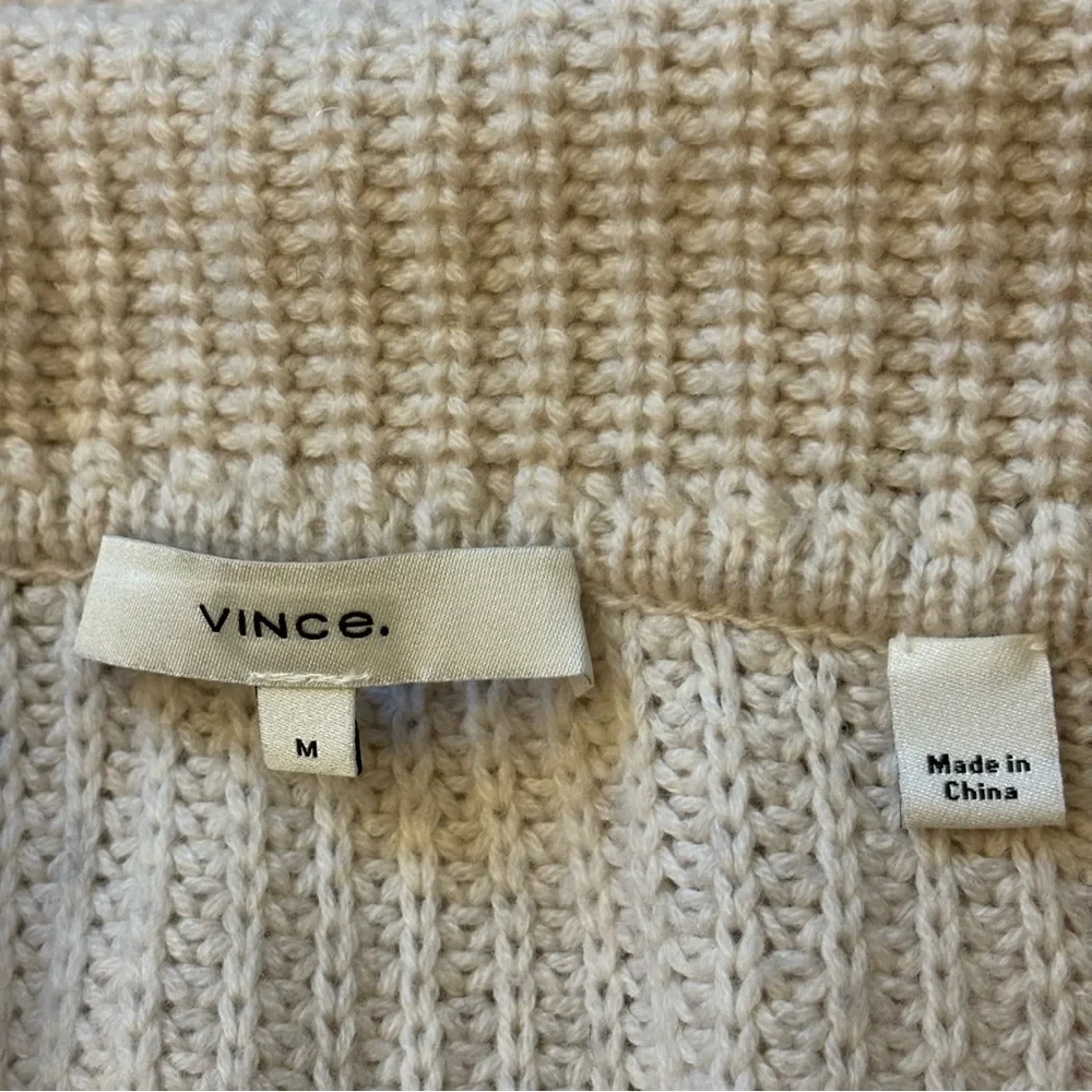 Vince V Neck Cashmere Wool Collared Sweater Vest